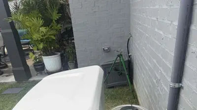 Gas Line Connection to Generator Photo