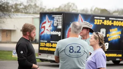 Rob Talking with Customers Photo