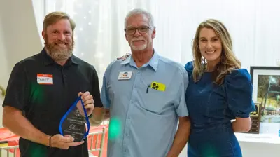 Rob at Awards Ceremony Photo