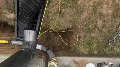 Backyard Generator Gas Line Install Photo